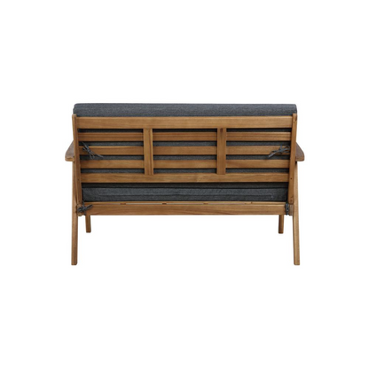 Start2Finish Cole outdoor 4-piece chat set with grey cushions, includes sofa, chairs, and table for outdoor lounging.