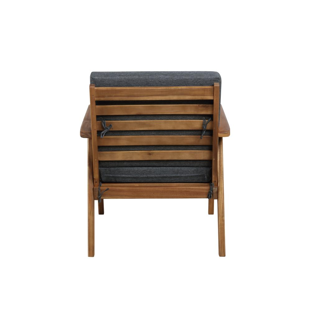 Start2Finish Cole outdoor 4-piece chat set with grey cushions, featuring cushioned seats and a modern patio furniture design.