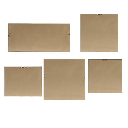 Start2Finish abstract landscape 5-piece gallery canvas wall art set showing colorful, textured landscape scenes on canvas panels.