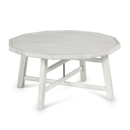 Start2Finish Paisley Cocktail Table with a round top and ornate paisley pattern, perfect for living room or lounge decor.