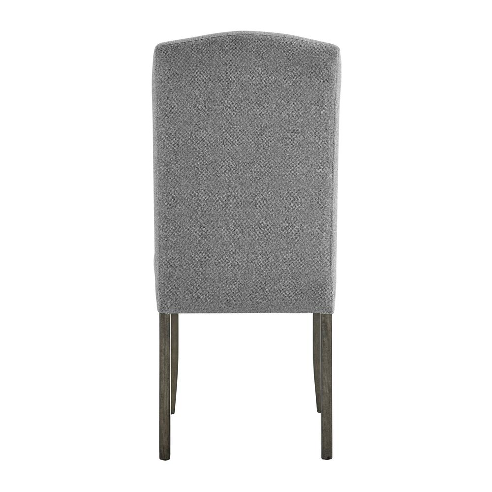 Start2Finish Emily dining side chair with wooden legs and upholstered seat, showcasing contemporary design and comfortable seating.