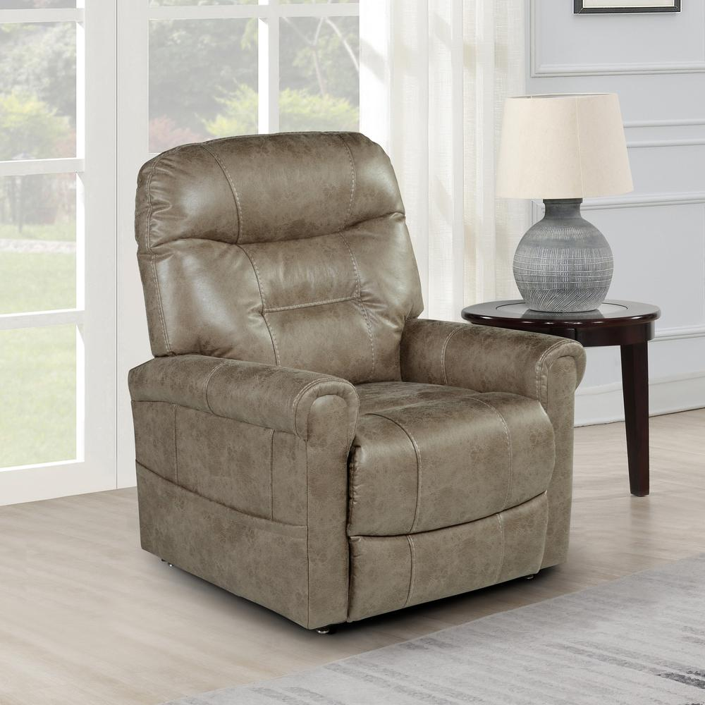 Start2Finish Ottawa power lift chair with heat feature, showing plush upholstery and adjustable reclining mechanism.