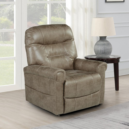 Start2Finish Ottawa power lift chair with heat feature, showing plush upholstery and adjustable reclining mechanism.