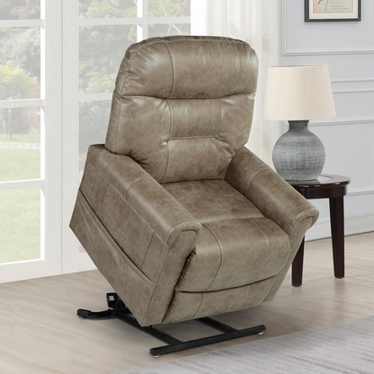 Start2Finish Ottawa power lift chair with heat feature, shown in a comfortable reclined position with cushioned upholstery.
