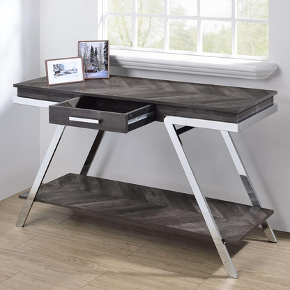 Start2Finish Roma Sofa Table with wooden top and metal legs, ideal for living room or sofa side.