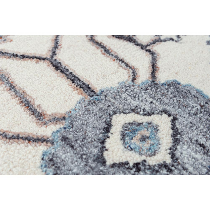 Start2Finish 8x10 hand-tufted rectangle rug with intricate patterns and soft texture, ideal for living room or bedroom decor.