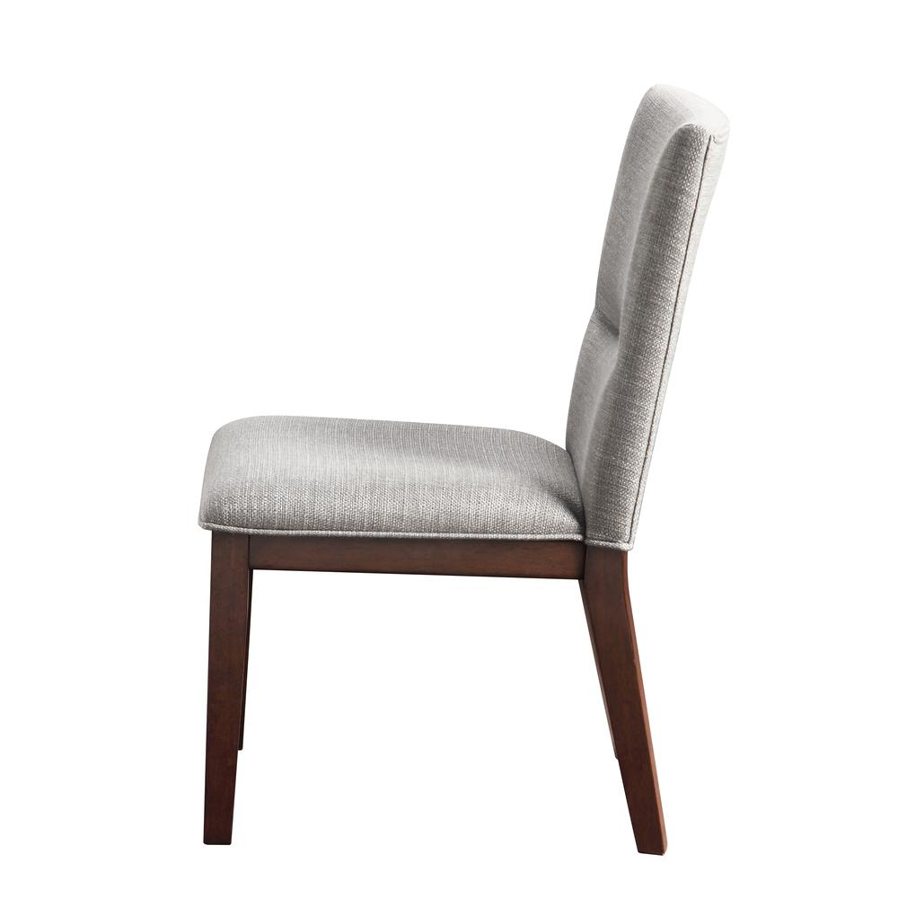 Start2Finish Amalie Brown Side Chair with wooden legs and cushioned seat, ideal for dining or office spaces.