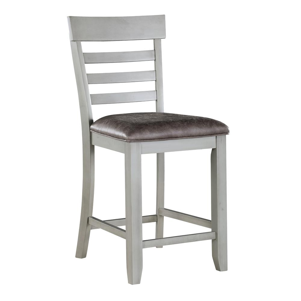 Gray Hyland Counter Chair by Start2Finish with a modern design, featuring a cushioned seat and backrest for comfortable seating.