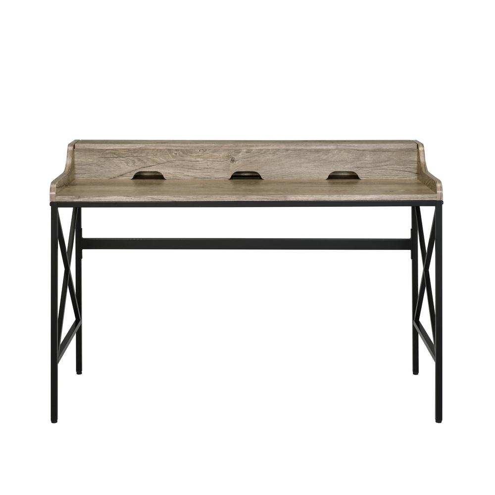 Start2Finish Corday desk with USB port, modern wooden office desk featuring integrated USB charging station and spacious workspace.