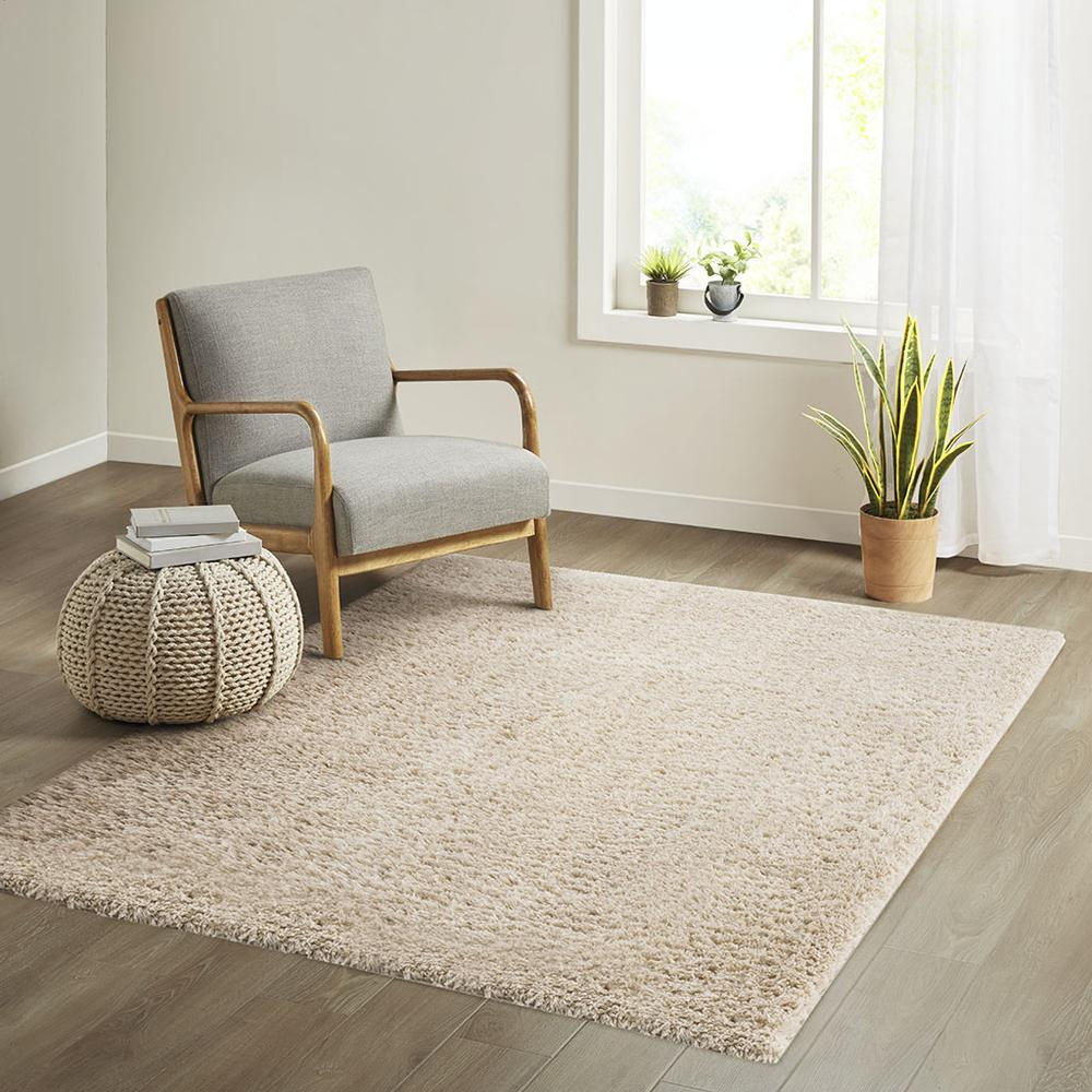 Start2Finish super soft polyester shag area rug with plush, thick pile and cozy texture, perfect for living room or bedroom decor.