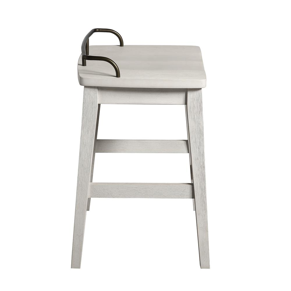 Start2Finish Pendleton counter stool with wooden legs and fabric upholstered seat, modern design for kitchen or bar area.