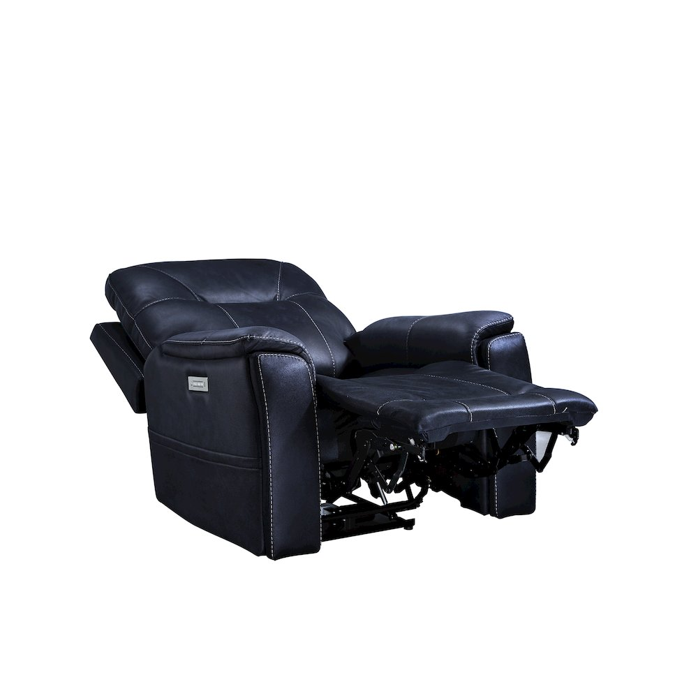 Start2Finish Lexington Power Media Recliner with plush upholstery, padded armrests, and built-in media tray for comfortable relaxation.