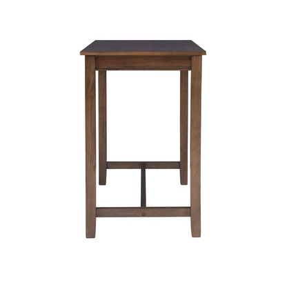 Start2Finish Claridge 36-inch rustic brown counter height pub table with sturdy wooden surface and modern design.