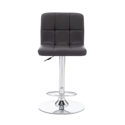 Start2Finish Clayton chocolate barstool featuring a cushioned seat and wooden legs, ideal for modern home bar or counter seating.