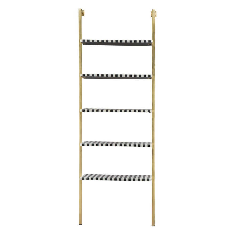 Colorful Zebra Shelf by Start2Finish with multicolored wooden slats and zebra design, perfect for stylish storage or display.