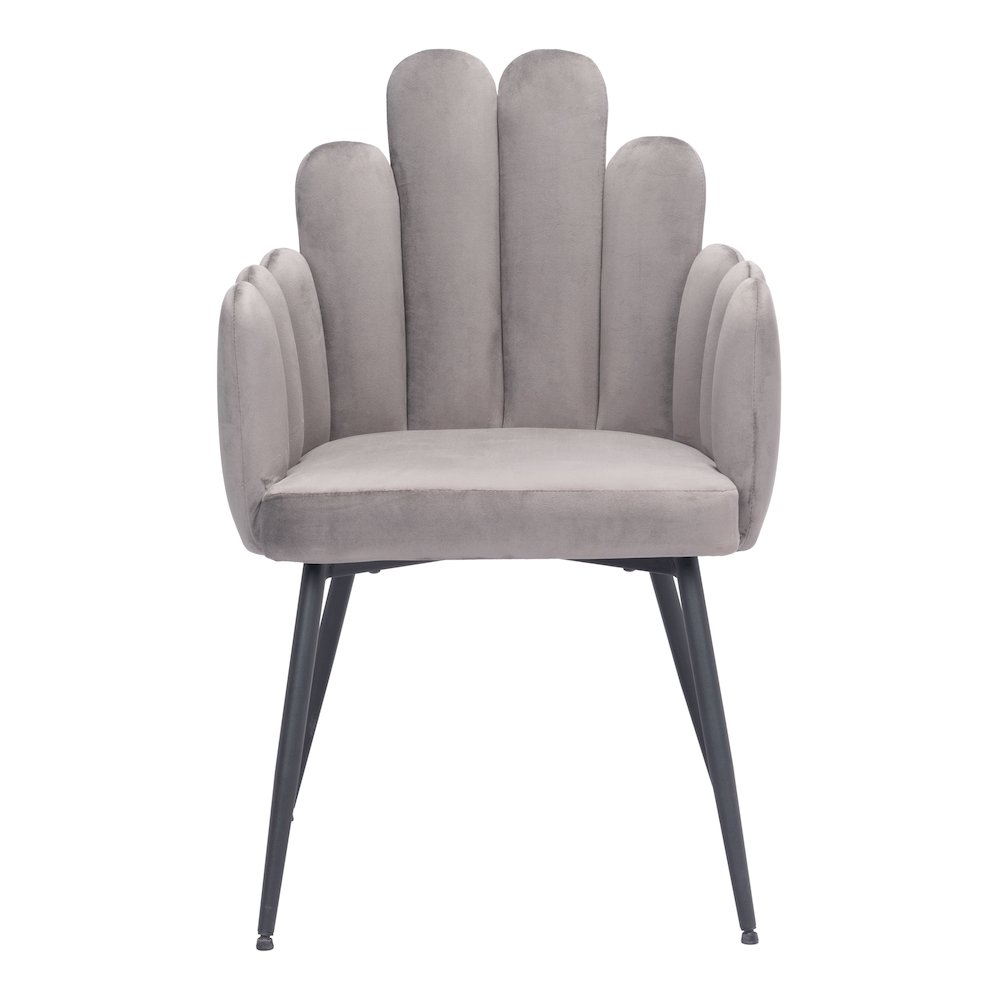 Set of two gray Noosa Dining Chairs by Start2Finish, featuring modern design and comfortable seating for dining areas.