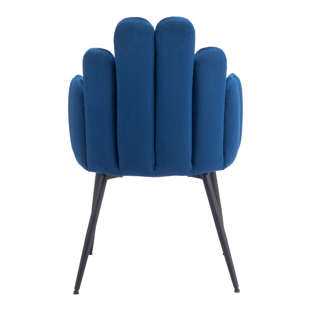 Set of 2 navy blue Noosa Dining Chairs by Start2Finish, showcasing modern design with cushioned seats and sleek legs.