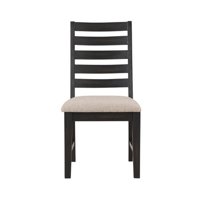 Set of two Harington side chairs by Start2Finish featuring wooden frames and upholstered seats in a modern design.