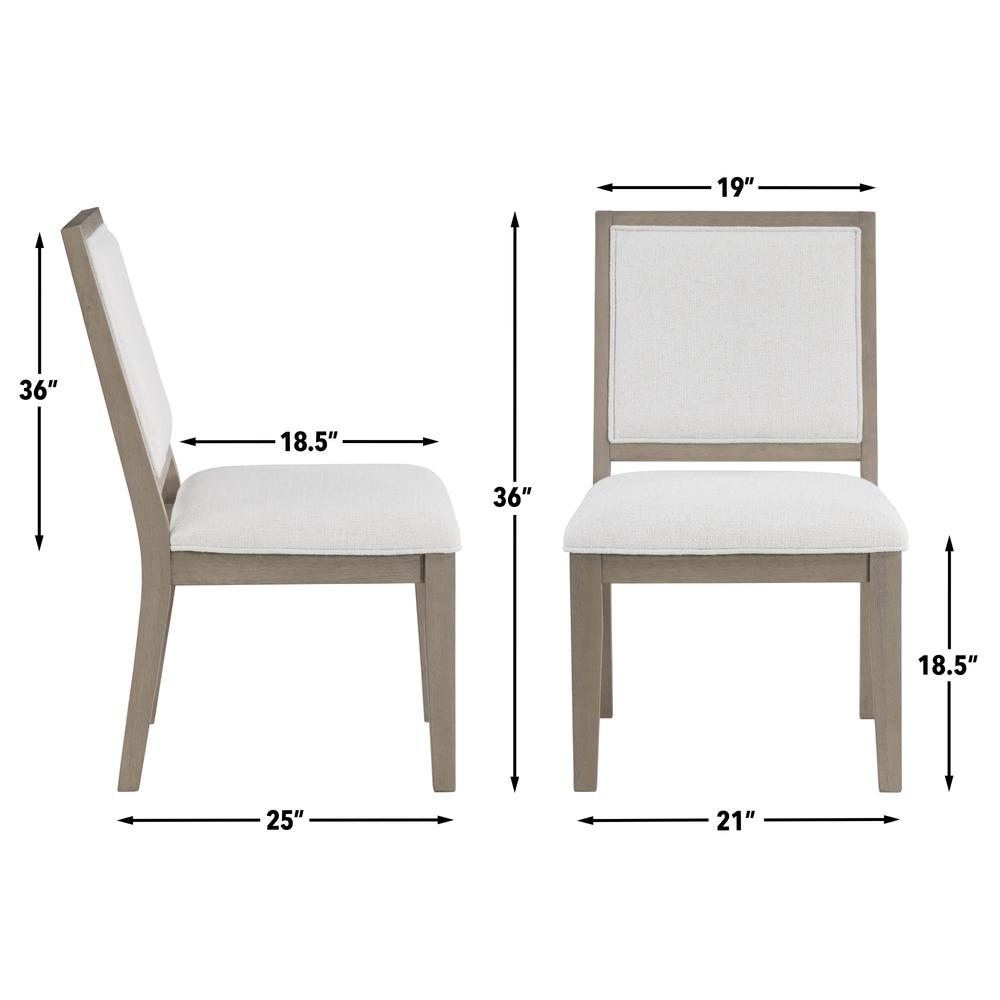 Start2Finish Lily Side Chair with curved wooden legs and upholstered fabric seat, modern design for dining or living space.