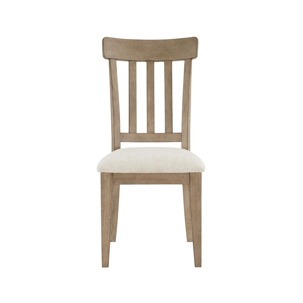 Napa Side Chair in Sand by Start2Finish, featuring a modern design with a cushioned seat and sleek wooden legs.