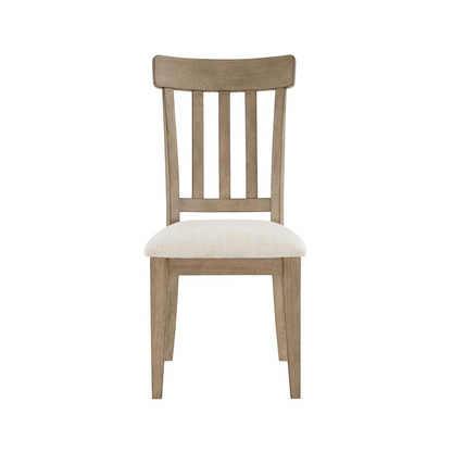 Napa Side Chair in Sand by Start2Finish, featuring a modern design with a cushioned seat and sleek wooden legs.