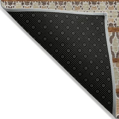Start2Finish Chantille ACN726 brown 9x12 rug with intricate pattern, ideal for adding warmth and style to living spaces.