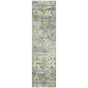 Machine Washable Indoor/Outdoor Chantille ACN2211 Aloe 2'3" x 7'6" Runner Rug