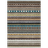 Start2Finish brown indoor/outdoor Chantille ACN2218 rug, machine washable 3x5 feet, with intricate woven pattern and durable design.