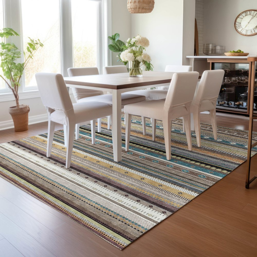Start2Finish brown indoor/outdoor Chantille ACN2218 rug, 8&
