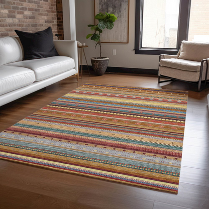 Start2Finish Chantille indoor/outdoor paprika rug, 3&