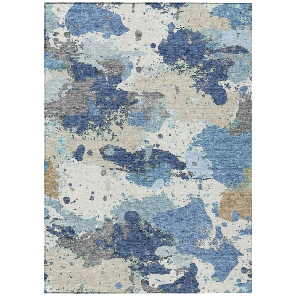 Start2Finish machine washable denim indoor-outdoor Chantille ACN2217 rug, 5&