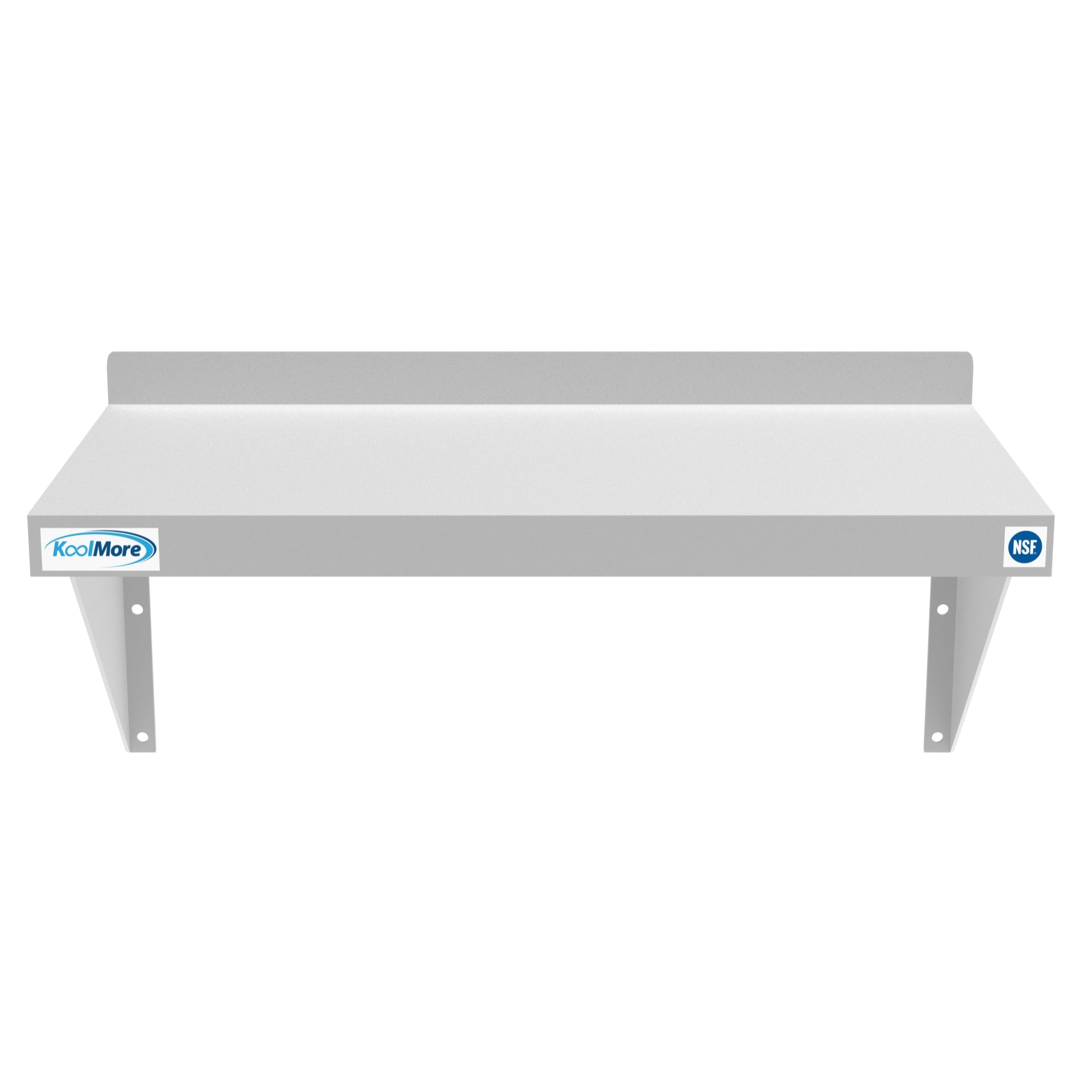12" x 24" 18-Gauge Stainless-Steel Heavy Duty Wall Shelf, WMSH-1224. -