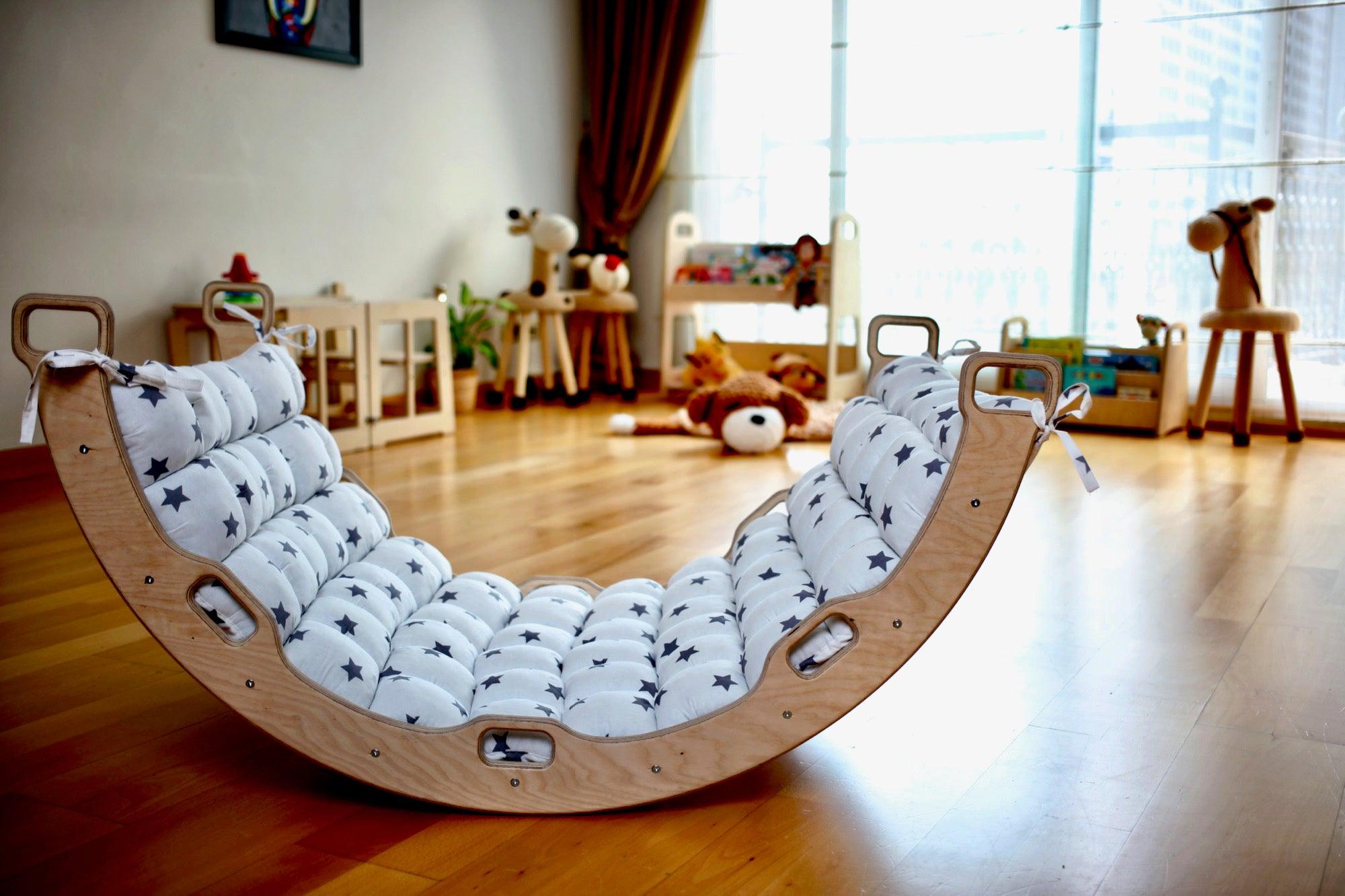 Climbing Triangle - Arch / Rocker - Star Pattern Pillow / 3 pieces set