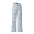 DenimDare™ Wash Light Color Cargo Jeans Men