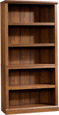 Washington Cherry 5 Shelf Bookcase With Adjustable Shelves