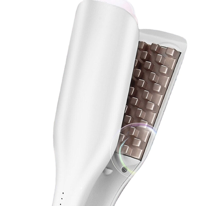 3D Grid Corn Perm Splint Professional Fluffy Ceramics Hair Curler Wave