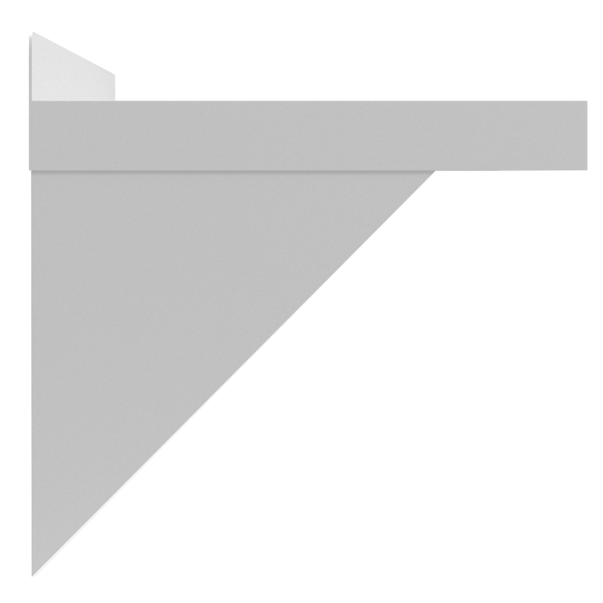 12" x 24" 18-Gauge Stainless-Steel Heavy Duty Wall Shelf, WMSH-1224. -