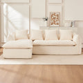 LuneluX_Home – Oversized 3-Seater L-Shape Sofa with Chaise