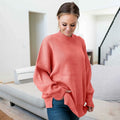 Side Slit Oversized Sweater