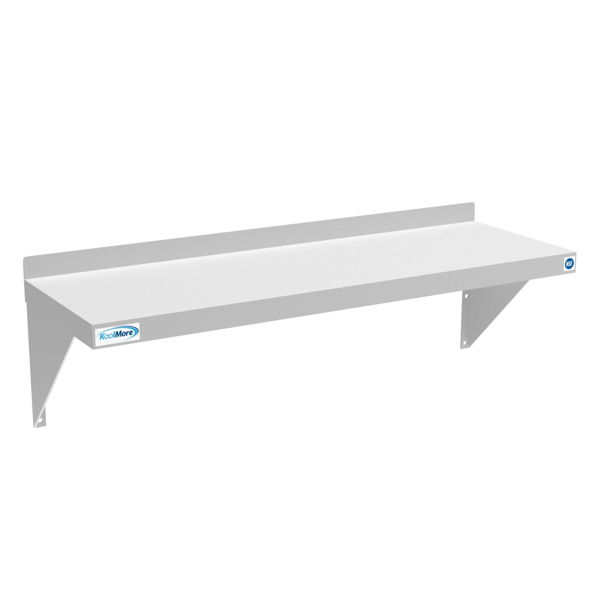 12" x 36" 18-Gauge Stainless-Steel Heavy Duty Wall Shelf, WMSH-1236. -