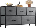 5 Drawer Fabric Dresser Organizer For Bedroom Storage