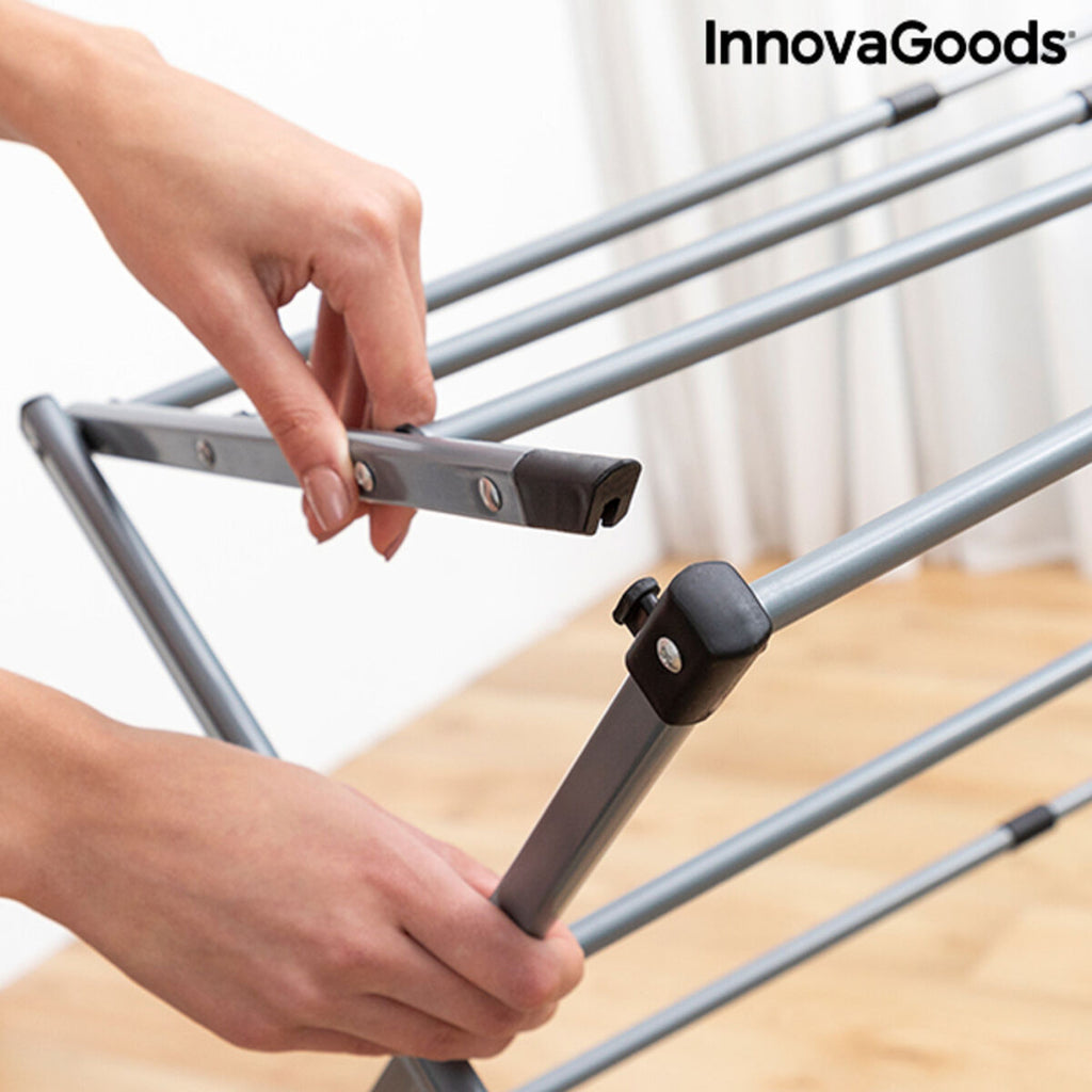 Folding and Extendable Metal Clothes Dryer with 3 Levels Cloxy