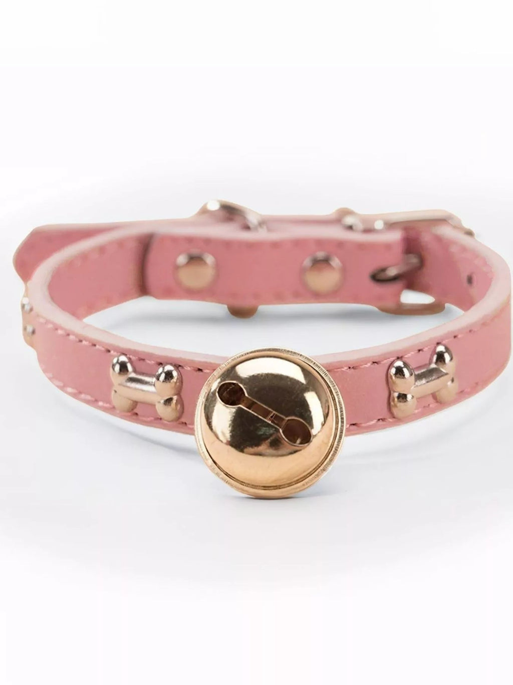 Leather Pet Collar with Bell