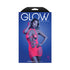 Adult UV reactive open bodice halter dress from Brown Sooty, featuring glow-in-the-dark aphrodisiac lingerie design with vibrant colors.