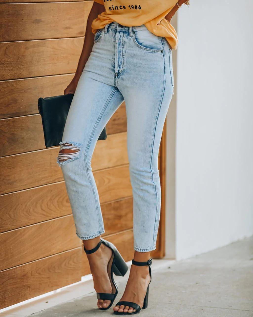 UrbanEase™ Women's Retro Denim Casual Pants Jeans