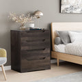 Dark Brown 4 Drawer Dresser For Bedroom Storage And Organization
