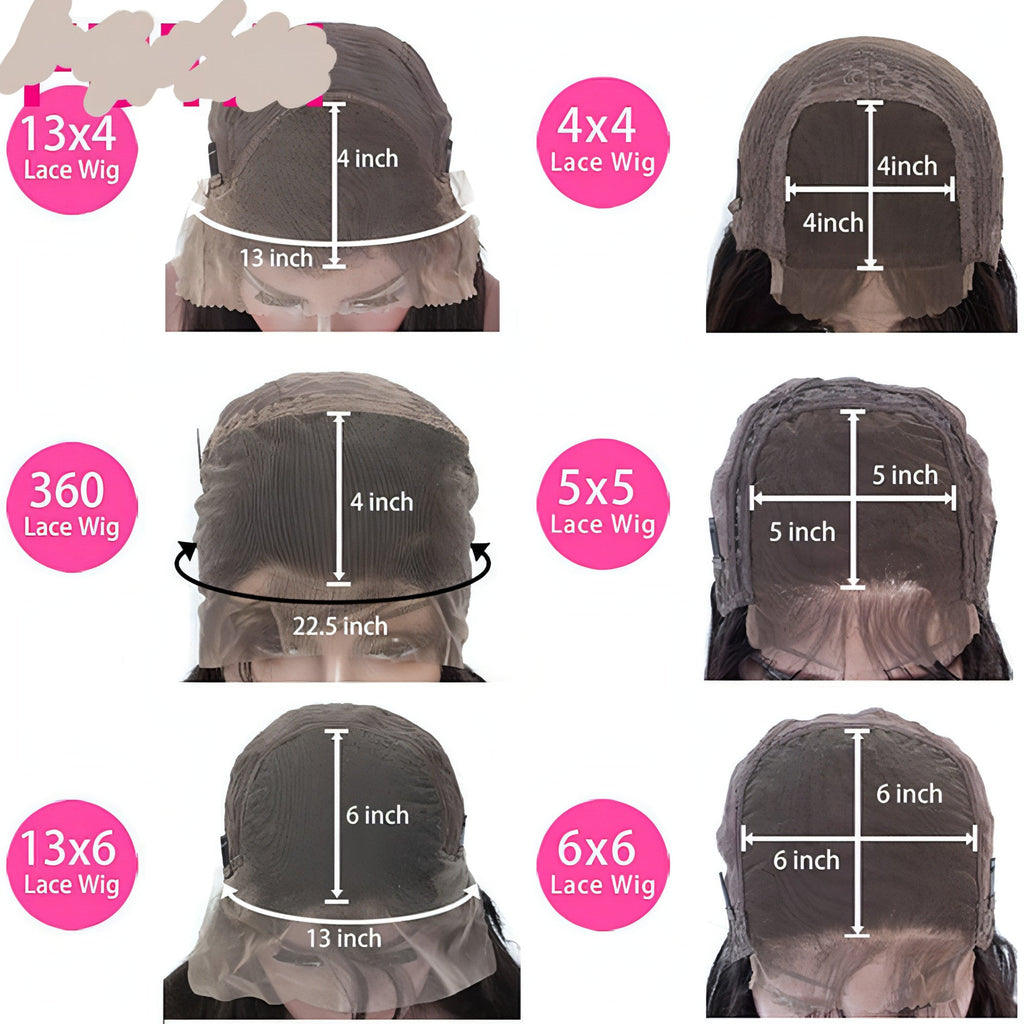 LuxeWave - Real Human Hair Lace Wig Set