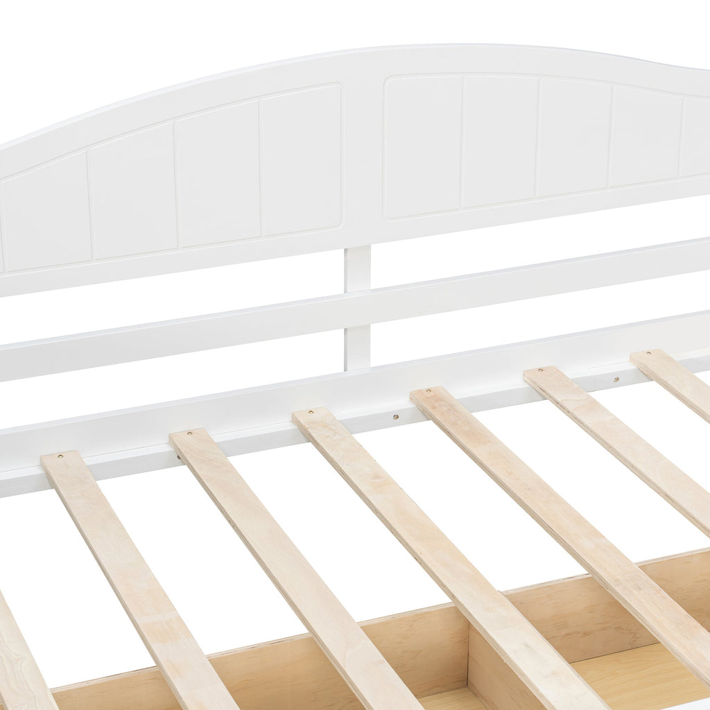 Twin Size Canopy Day Bed with 2 Drawers, Canopy Bed Frame for Bedroom