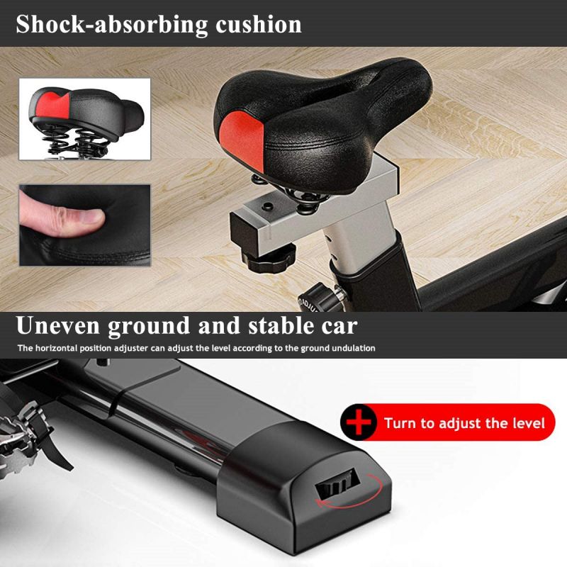 Bicicleta Spinning Estática para Interior con Monitor de Ritmo