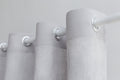 Light Grey linen curtain with grommets